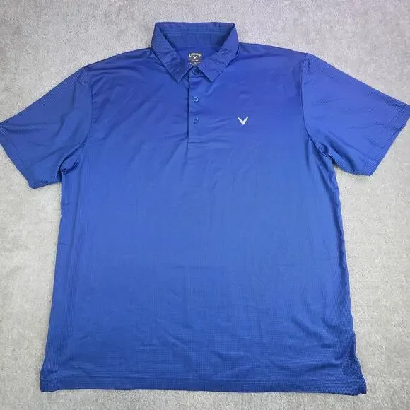 Callaway Opt Dri Performance Golf Polo Lot (2) Mens XL Blue Lightweight Stretch - Picture 2 of 13